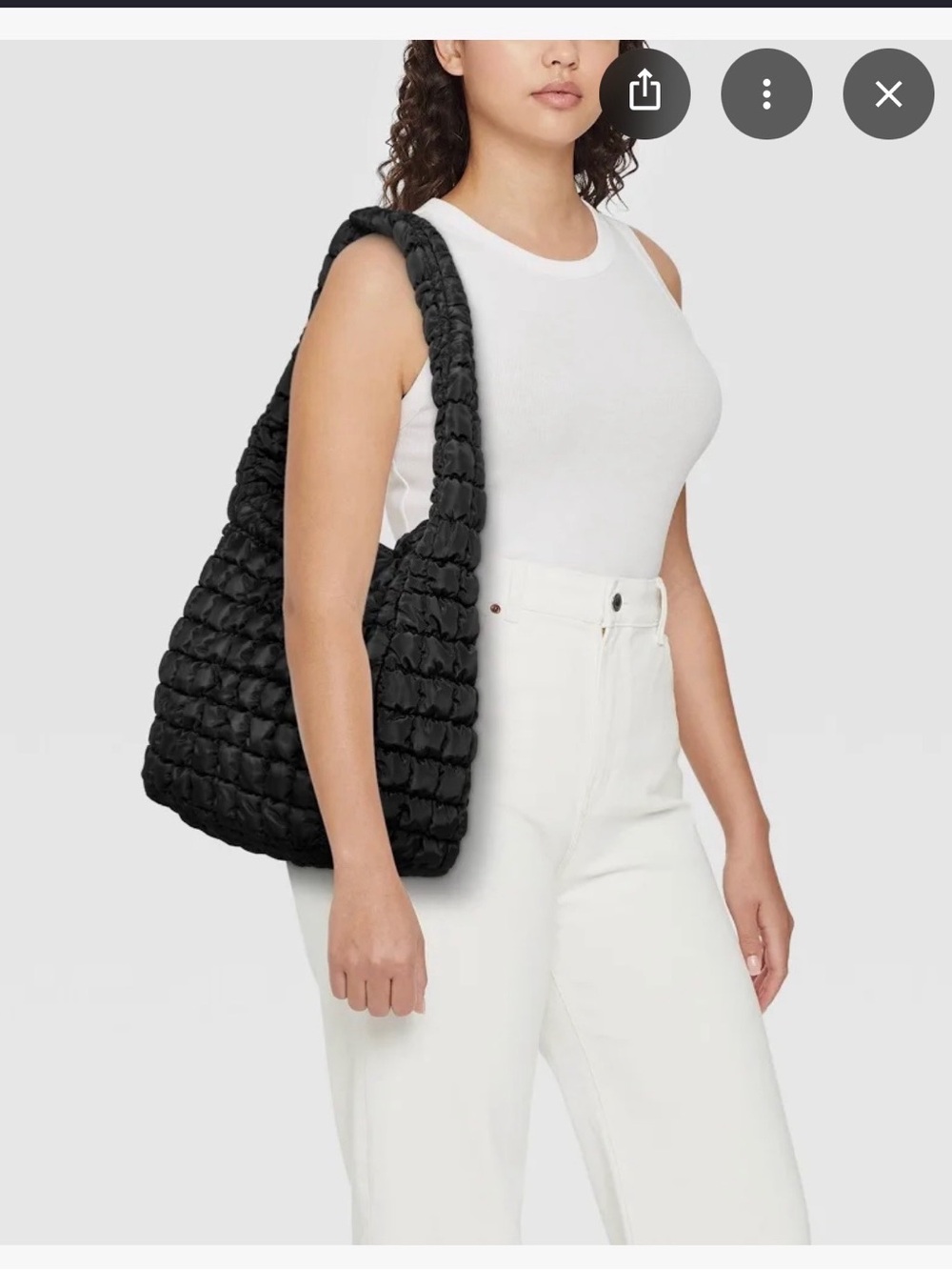 Wild Fable Quilted Puffer Hobo Shoulder Bag